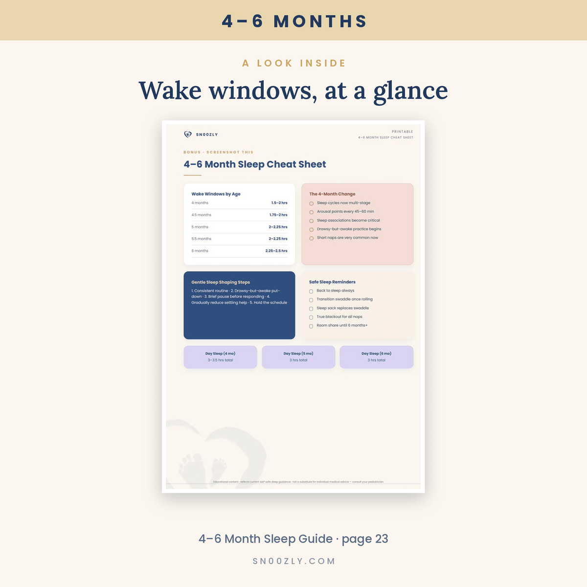 Baby Sleep Guide 4–6 Months
