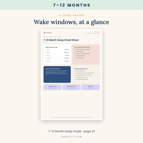 Baby Sleep Guide 7–12 Months