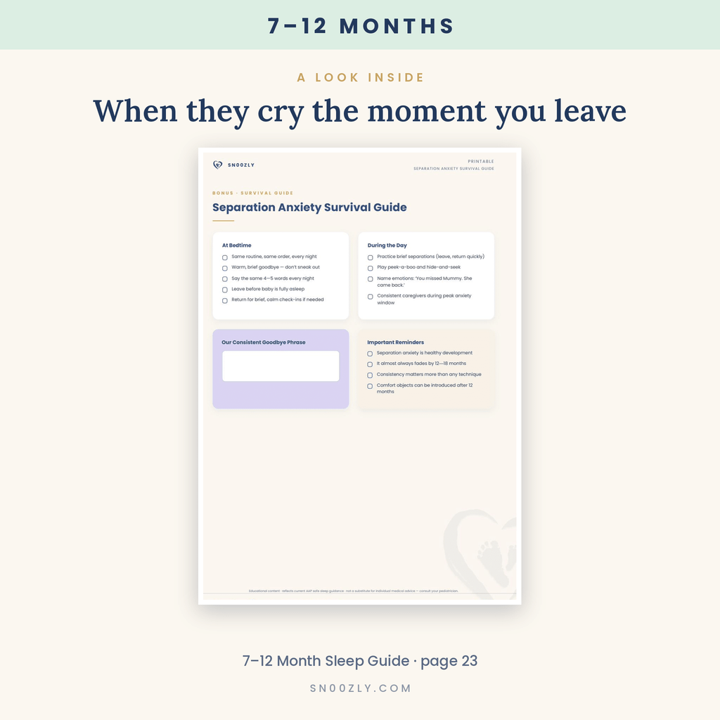 Baby Sleep Guide 7–12 Months