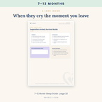 Baby Sleep Guide 7–12 Months