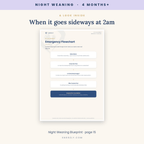 Night Weaning Blueprint