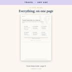 Travel Sleep Guide