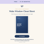 Wake Window Cheat Sheet